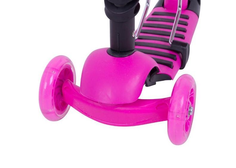 Laste tõukeratas LED-tuledega Nimbo 3in1 WORKER suurendatud