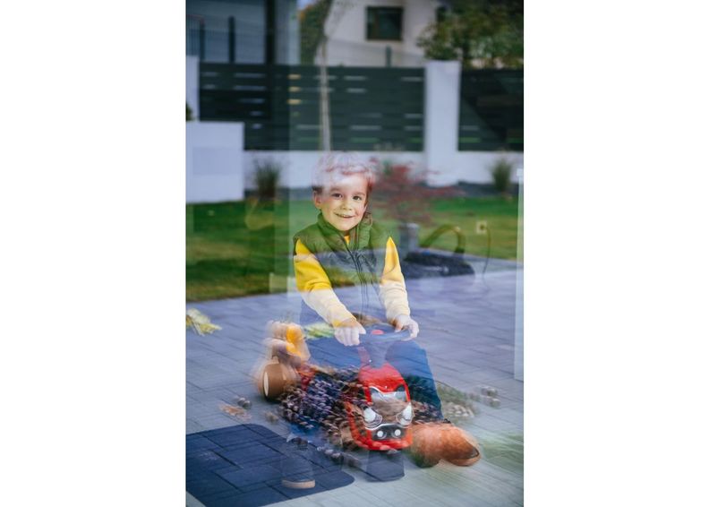 Laste traktor Baby Case IH Volare suurendatud