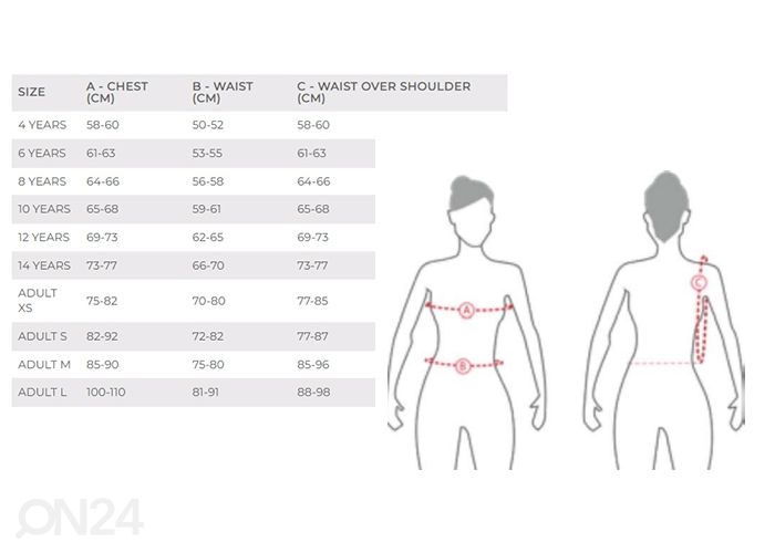 Laste turvavest titan must 6 suurendatud