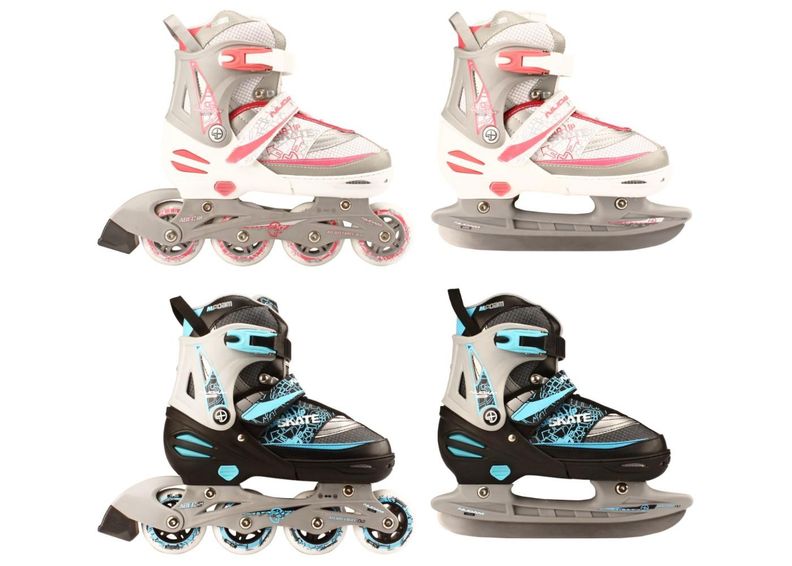 Laste Uisud/rulluisud komplekt Semi-Softboot Nijdam suurendatud