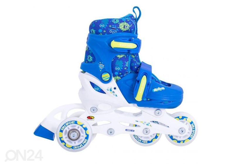 Laste uisud/rulluisud reguleeritavad Smj 3in1 Monster suurendatud