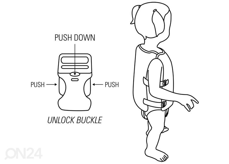 Laste ujumisvest Hero 3-6 aastat Waimea suurendatud