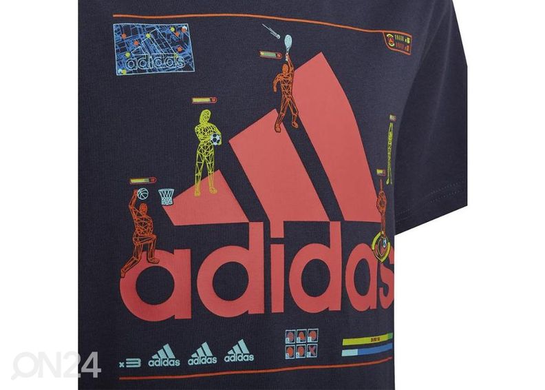 Laste vabaajasärk Adidas Gaming Graphic Tee Jr HA4057 suurendatud