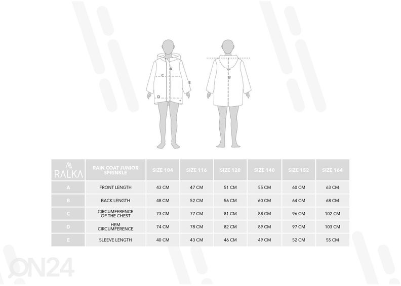 Laste vihmajope Sprinkle Ralka suurendatud