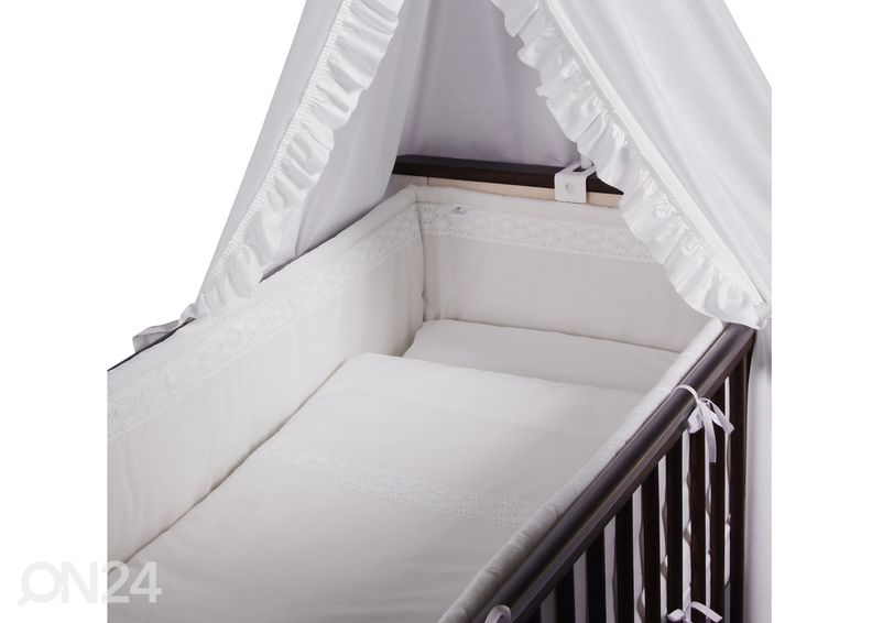 Laste voodipesukomplekt pitsiga 102x120 cm suurendatud