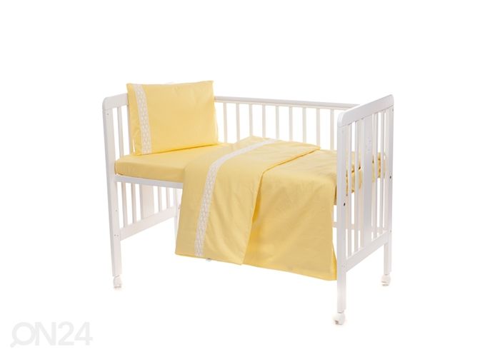 Laste voodipesukomplekt pitsiga 102x120 cm suurendatud