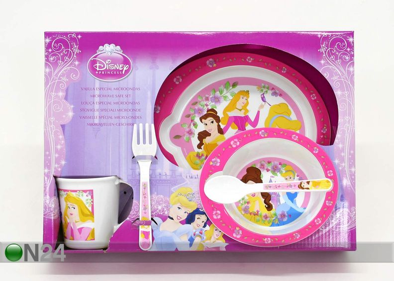 Lastenõude kinkekomplekt Disney Printsess suurendatud