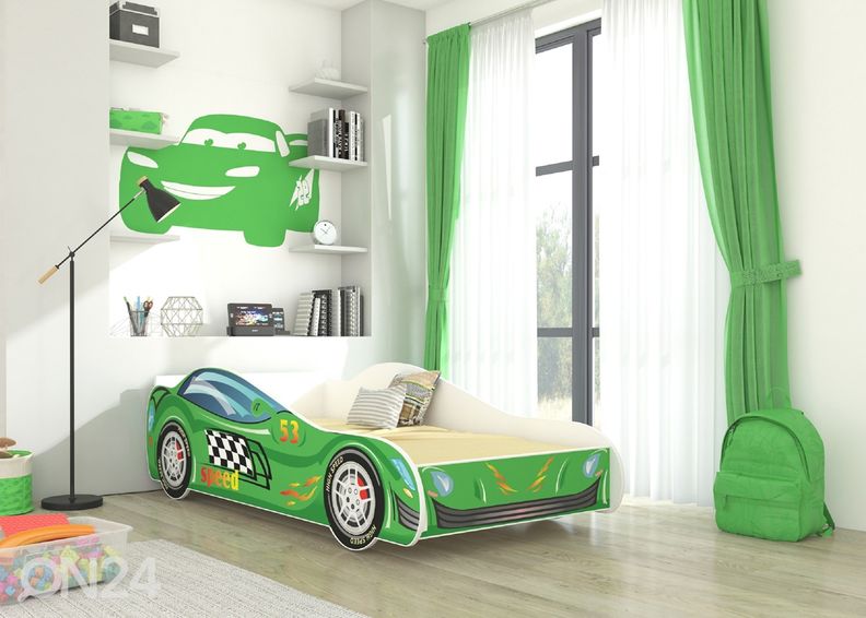 Lastevoodi auto 70x140 cm suurendatud