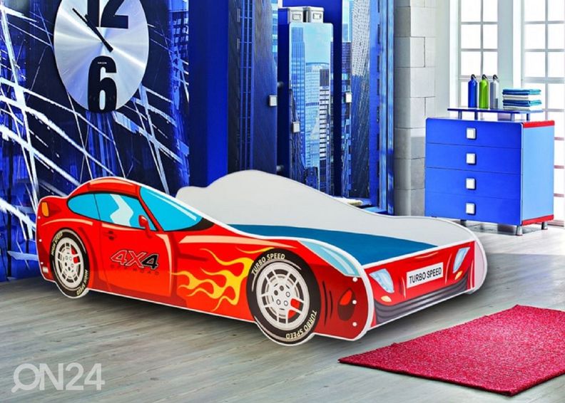 Lastevoodi auto 80x160 cm suurendatud