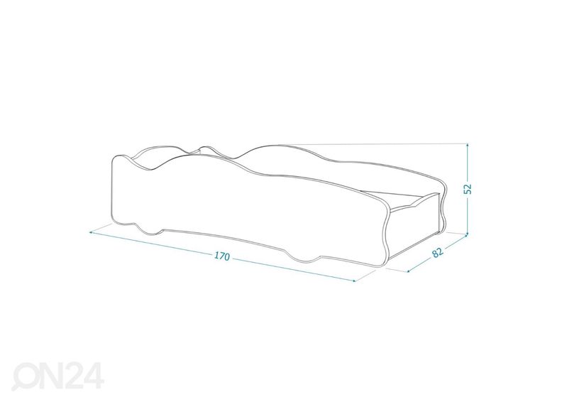 Lastevoodi komplekt Cars 80x160 cm, nr.10 suurendatud