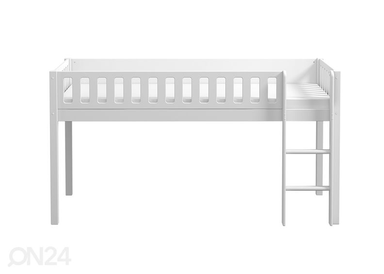 Lastevoodi THUKA Viggo poolkõrge, valge suurendatud