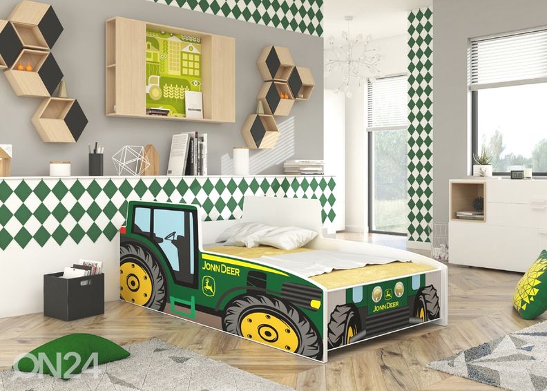 Lastevoodi traktor 70x140 cm suurendatud