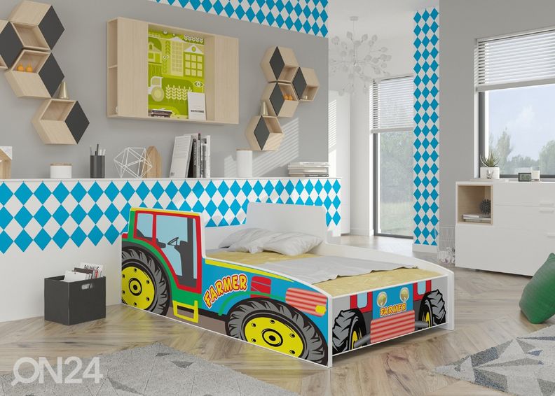 Lastevoodi traktor 70x140 cm suurendatud