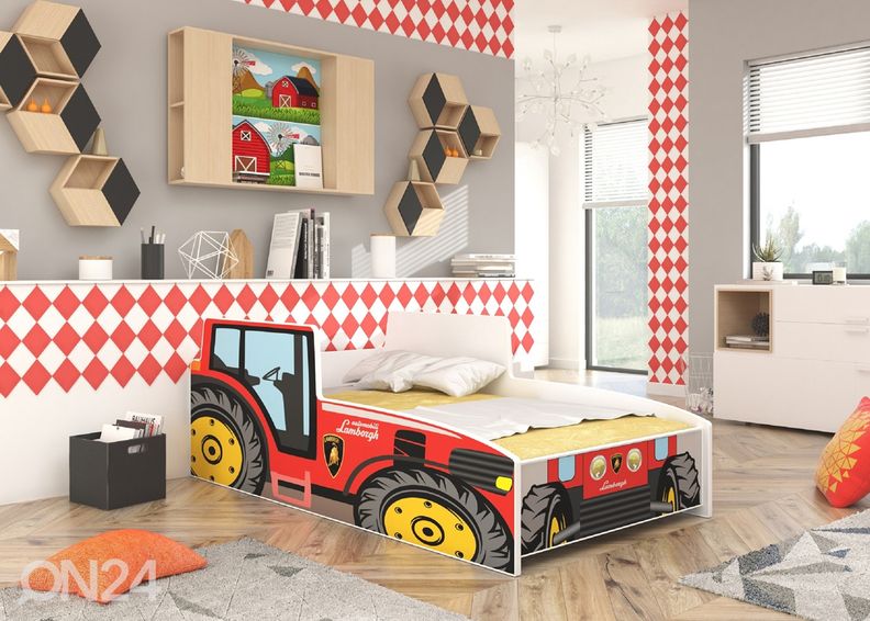 Lastevoodi traktor 80x160 cm suurendatud