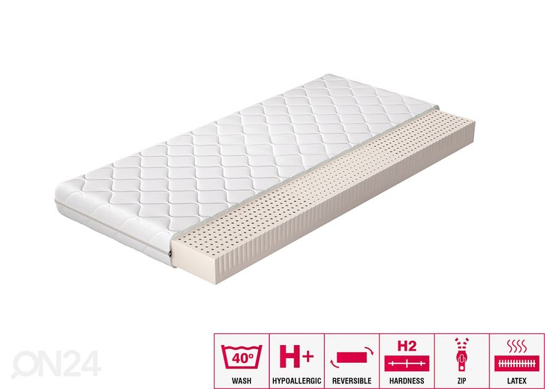 Lateksmadrats Milano 200x200 cm suurendatud