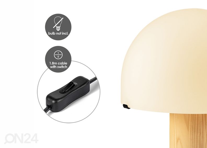 Laualamp Mushroom suurendatud