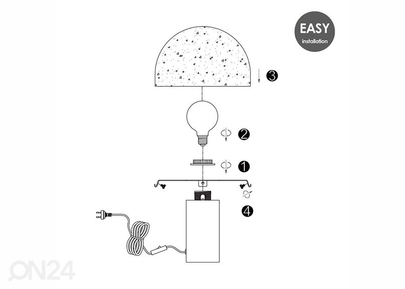 Laualamp Mushroom suurendatud