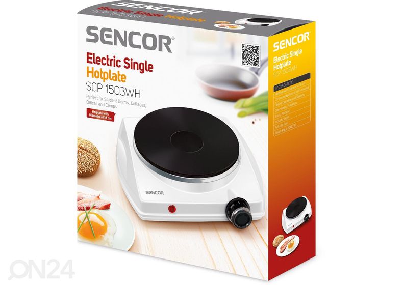 Lauapliit 1 plaadiga Sencor SCP1503WHEUE4 valge suurendatud