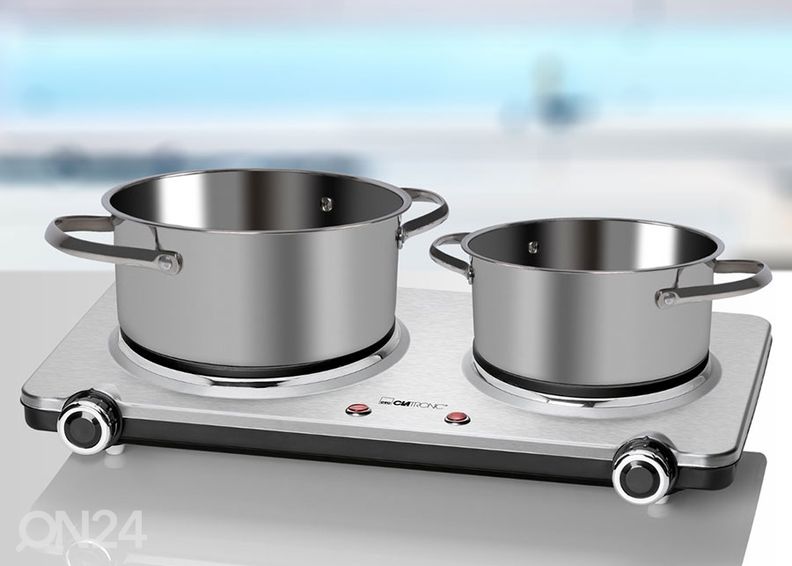Lauapliit 2 plaadiga Clatronic DKP3668E suurendatud