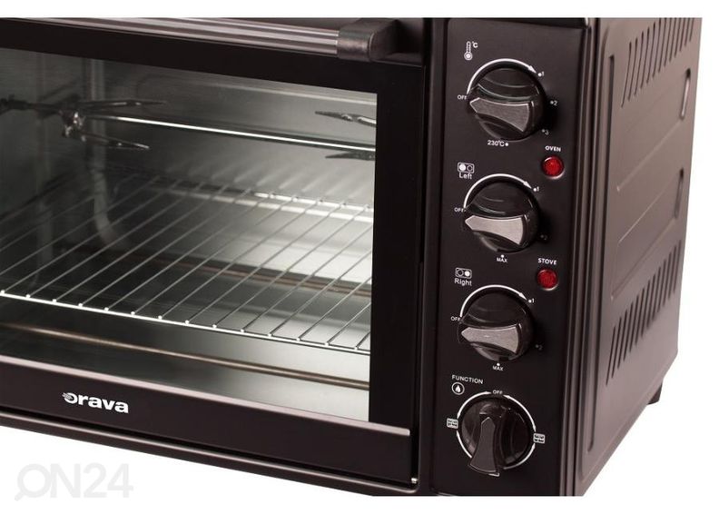 Lauapliit ahjuga Orava ELEKTRAX1, must suurendatud