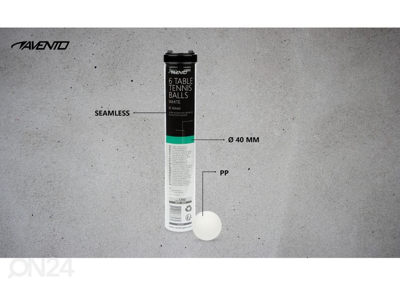 Lauatennise pallide komplekt 6k PP Avento suurendatud