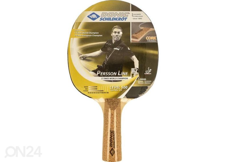 Lauatennise reketi ja pallide komplekt Donic Persson Line 500 suurendatud