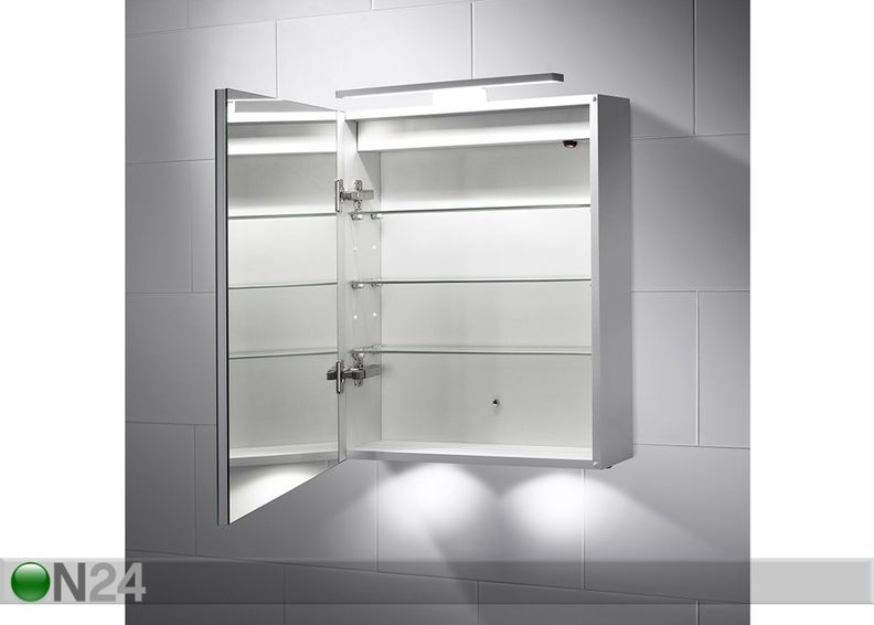 LED peegelkapp Hadley 60x50 cm suurendatud