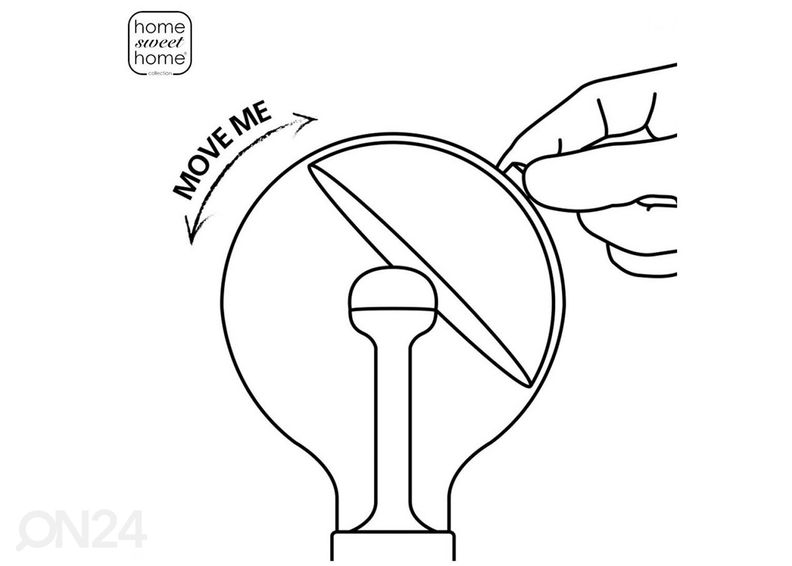 LED pirn Move Me sphere, E27, 5,5W suurendatud