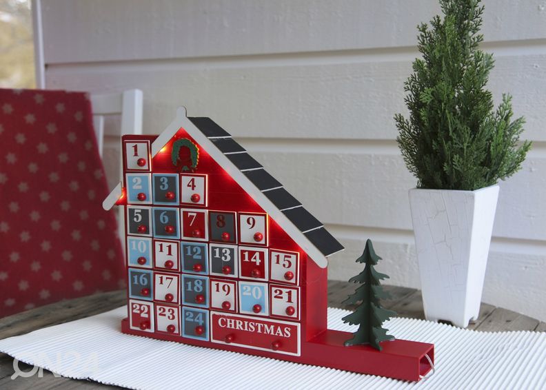 LED tuledega advendimaja suurendatud