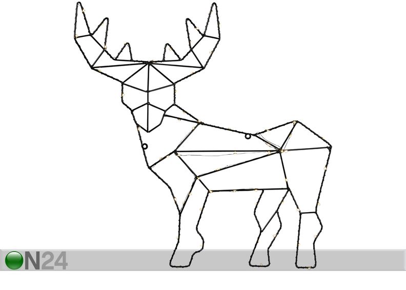 LED tuledega põder Cupid suurendatud