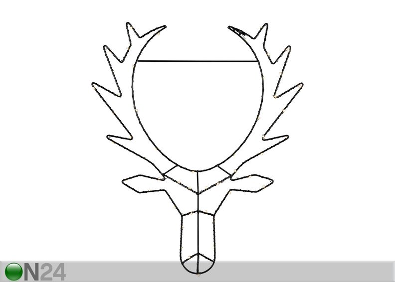 LED tuledega põder Cupid suurendatud