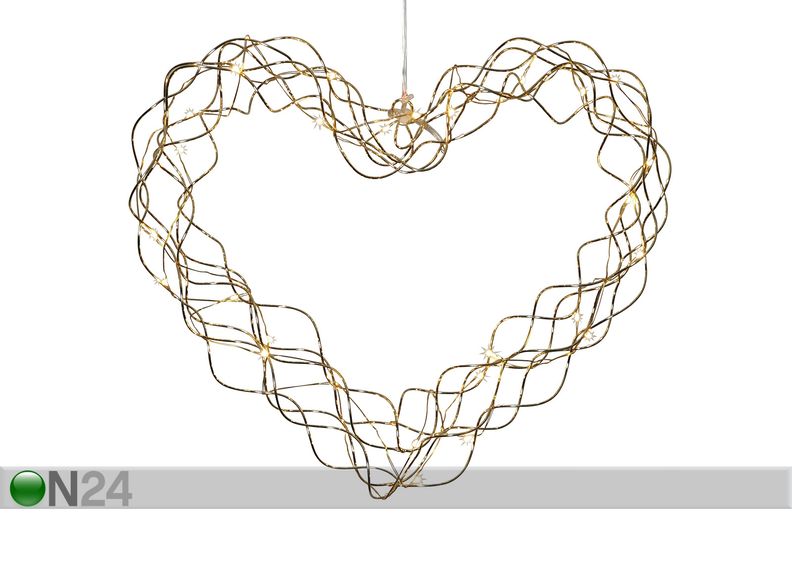 LED tuledega süda Curly suurendatud