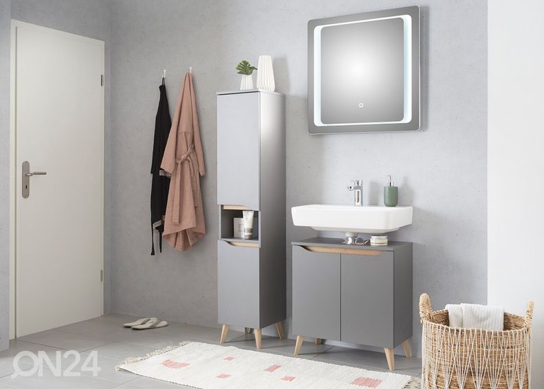 LED valgustusega peegel 21, 70x70 cm suurendatud