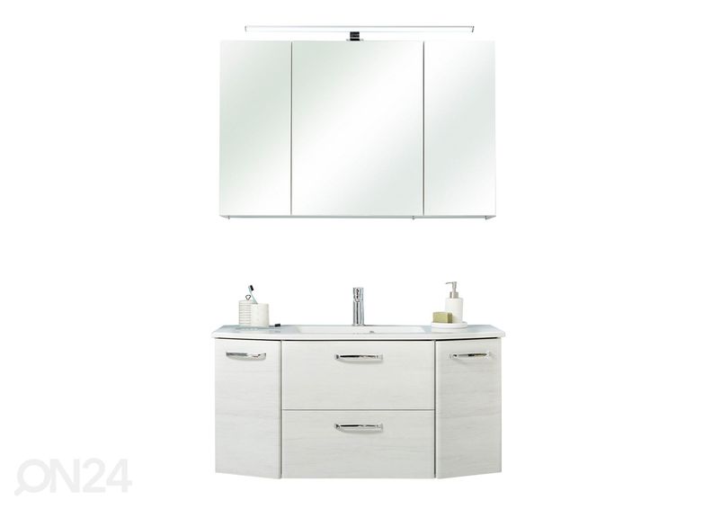 LED-valgustusega peegelkapp 86, 110 cm suurendatud