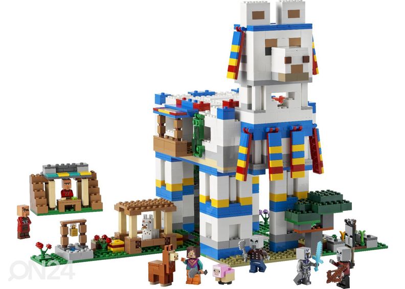 LEGO Minecraft Laamaküla suurendatud