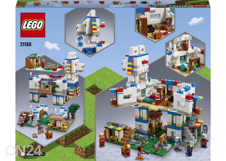 LEGO Minecraft Laamaküla suurendatud