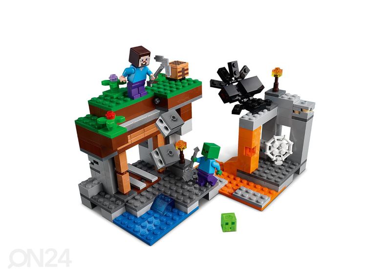 LEGO Minecraft Mahajäetud kaevandus suurendatud