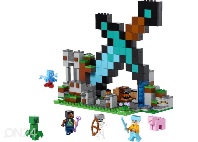 LEGO Minecraft Mõõga-eelpost suurendatud