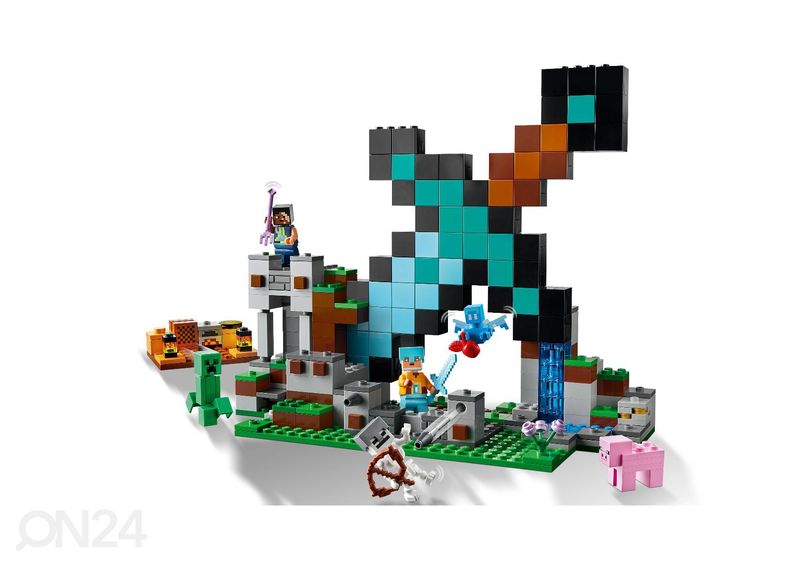 LEGO Minecraft Mõõga-eelpost suurendatud