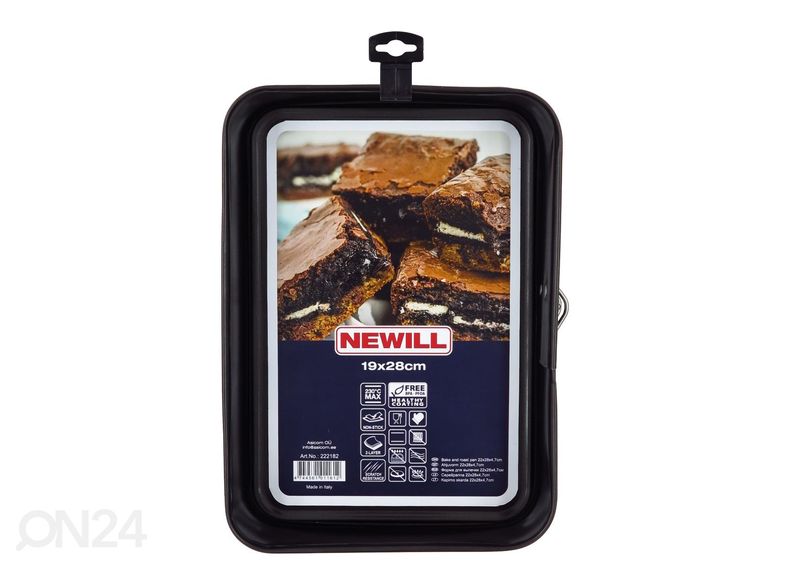 Lekkekindel koogivorm 19x28x7 cm suurendatud