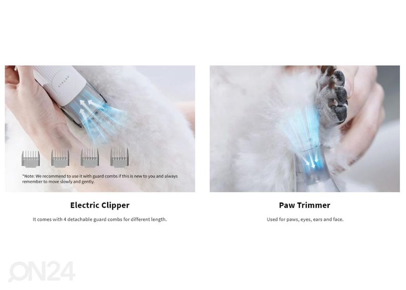 Lemmiklooma hoolduskomplekt Petkit Air Clipper 5in1 LM4 suurendatud