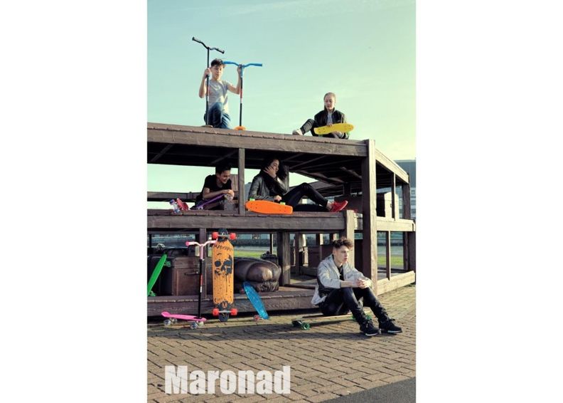 Lenksud skate-, long- ja penny boardile Stick suurendatud