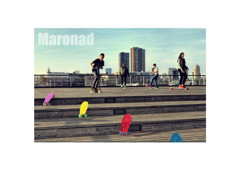 Lenksud skate-, long- ja penny boardile Stick suurendatud