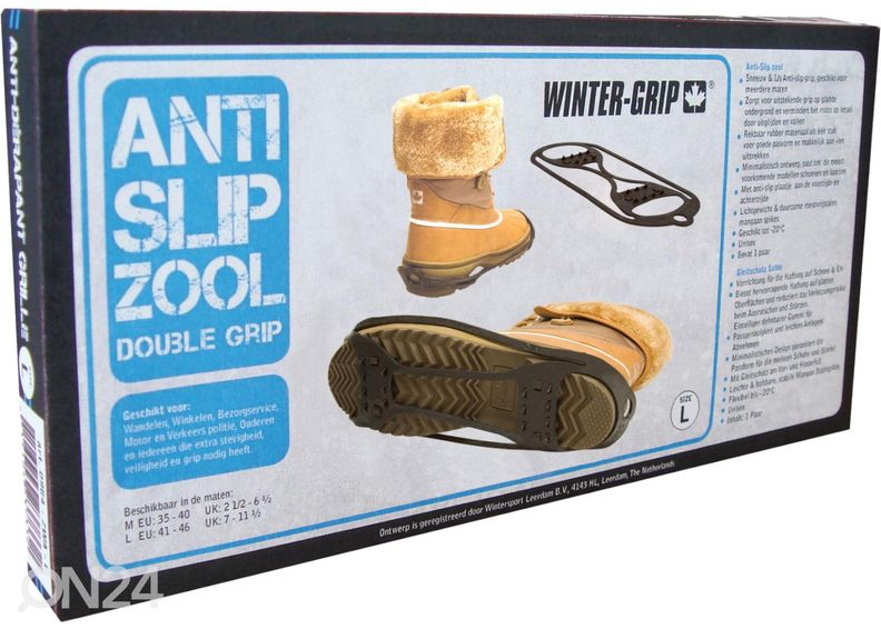 Libisemisvastased tallad Double Grip Winter-grip 41-46 suurendatud