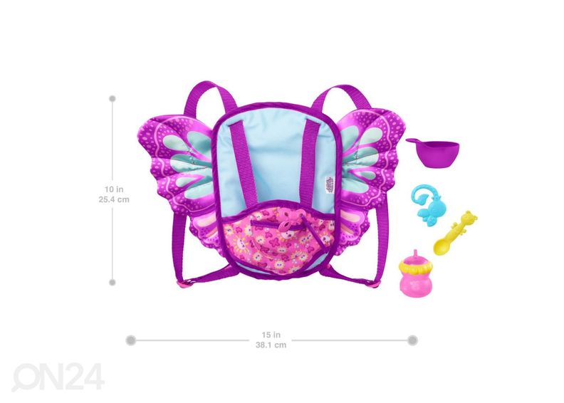 Liblikabeebi kandekott My Garden Baby suurendatud