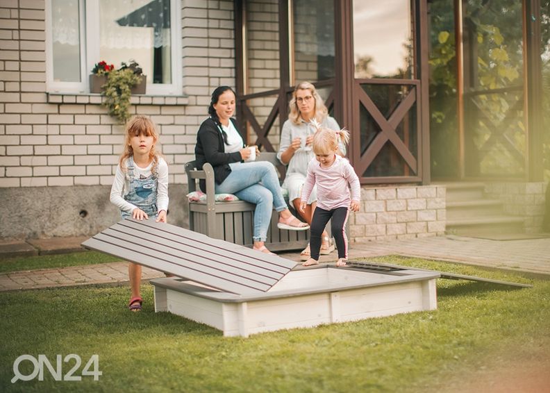 Liivakast kaanega 120x120 cm suurendatud