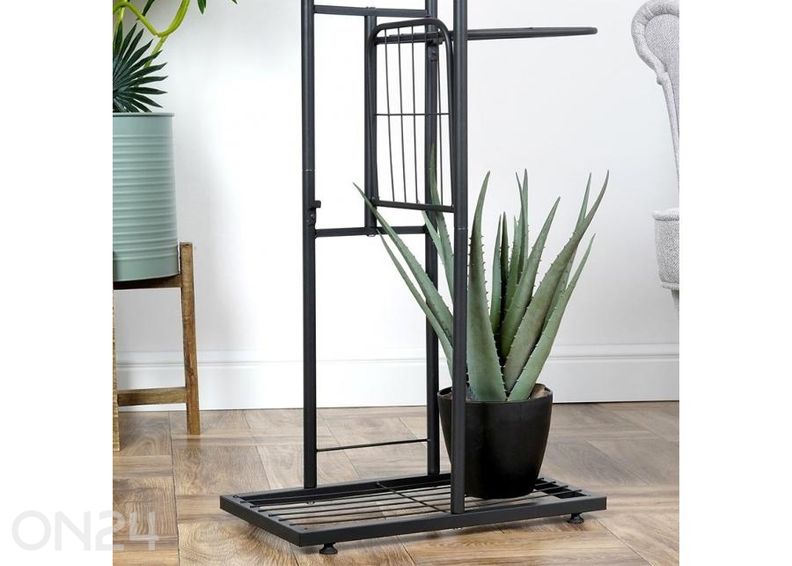 Lillepostament 4 tasandiga, must suurendatud