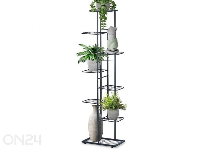 Lillepostament 8 tasandiga, must suurendatud