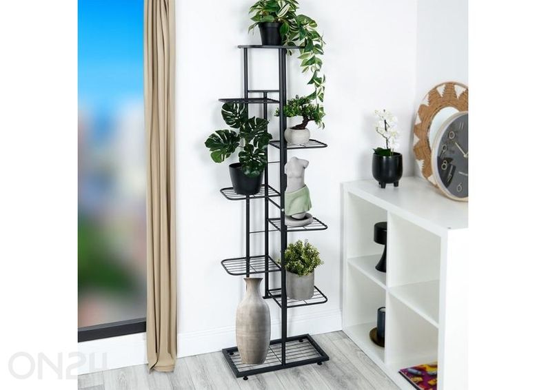 Lillepostament 8 tasandiga, must suurendatud