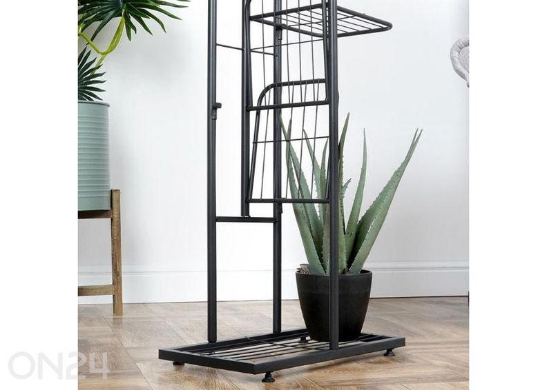 Lillepostament 8 tasandiga, must suurendatud